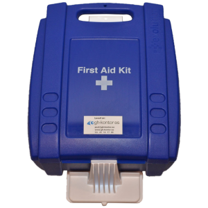 Førstehjepsskrin med veggfeste